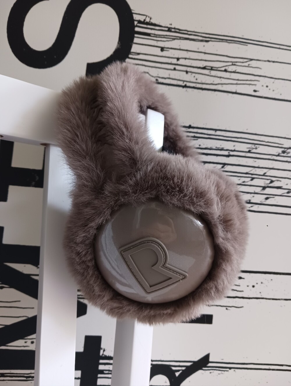 RUDSAK Valencia  Plush Ear Muffs - Taupe Faux Fur